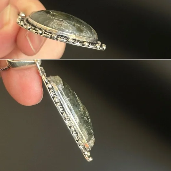 Teardrop Shape Labradorite Pendant - Unique Blue Flash - Picture 8 of 10